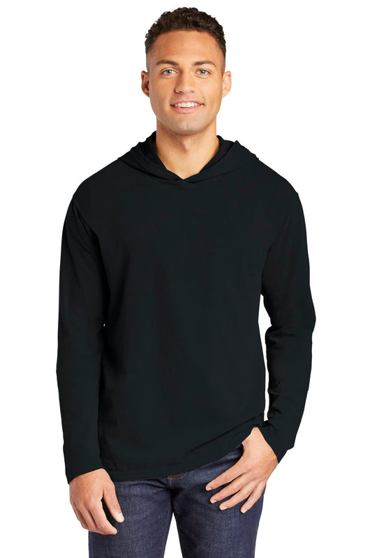 COMFORT COLORS® Heavyweight Ring Spun Long Sleeve Hooded Tee. 4900