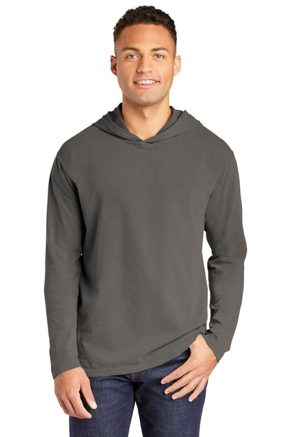 COMFORT COLORS® Heavyweight Ring Spun Long Sleeve Hooded Tee. 4900