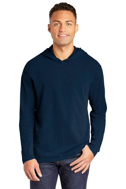 COMFORT COLORS® Heavyweight Ring Spun Long Sleeve Hooded Tee. 4900