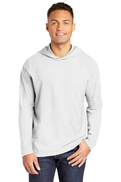 COMFORT COLORS® Heavyweight Ring Spun Long Sleeve Hooded Tee. 4900