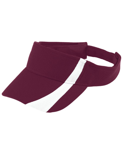 Adult Adjustable Wicking Mesh Two-Color Visor 6260