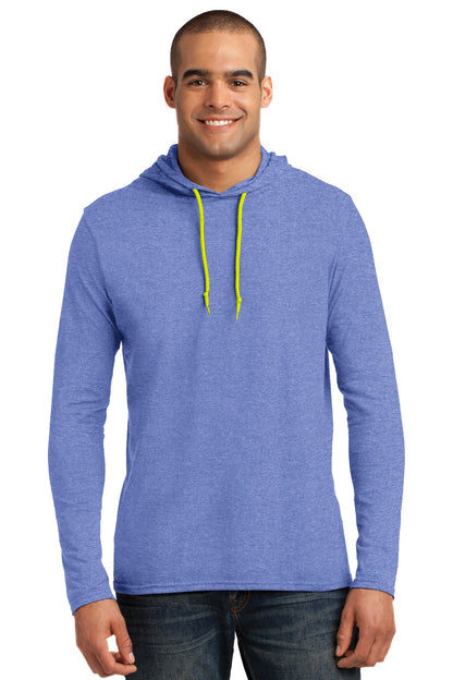 Gildan® 100% Ring Spun Cotton Long Sleeve Hooded T-Shirt. 987