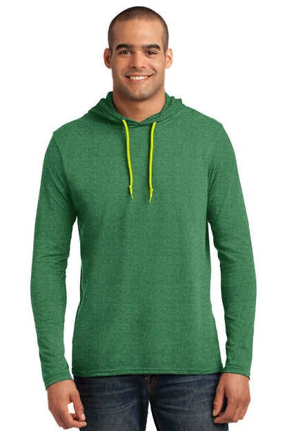 Gildan® 100% Ring Spun Cotton Long Sleeve Hooded T-Shirt. 987
