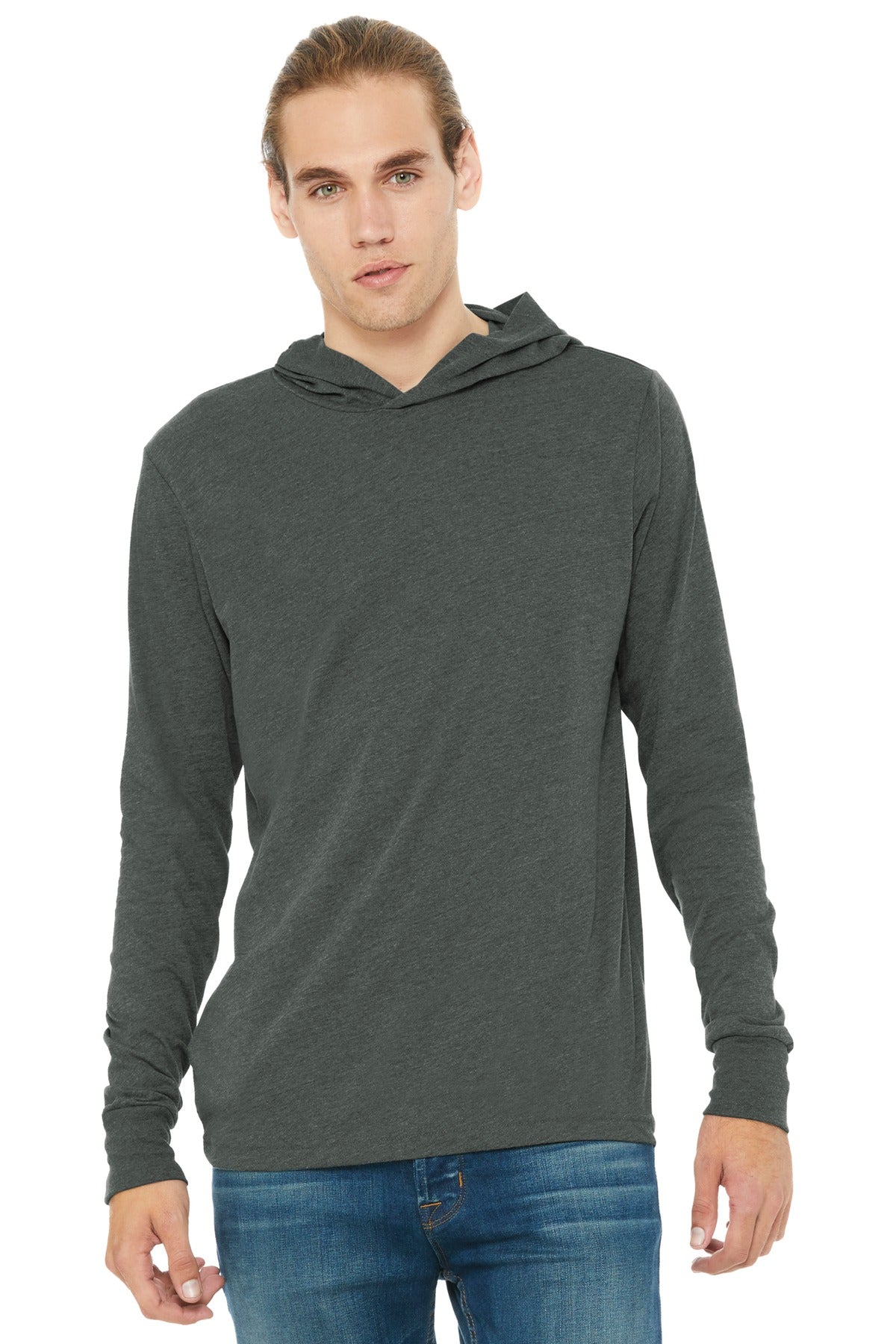 BELLA+CANVAS® Unisex Jersey Long Sleeve Hoodie. BC3512