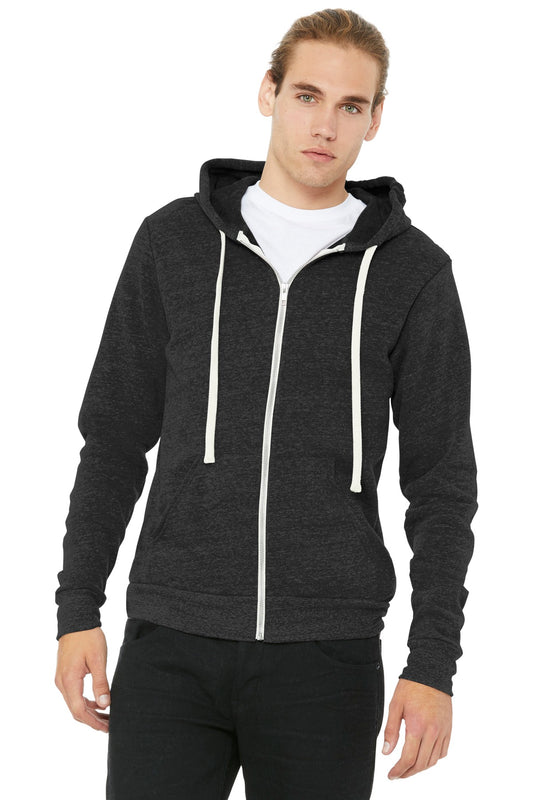 BELLA+CANVAS® Unisex Triblend Sponge Fleece Full-Zip Hoodie. BC3909