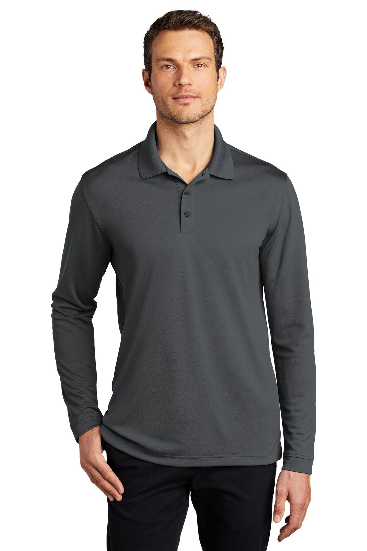 Port Authority® Dry Zone® UV Micro-Mesh Long Sleeve Polo K110LS