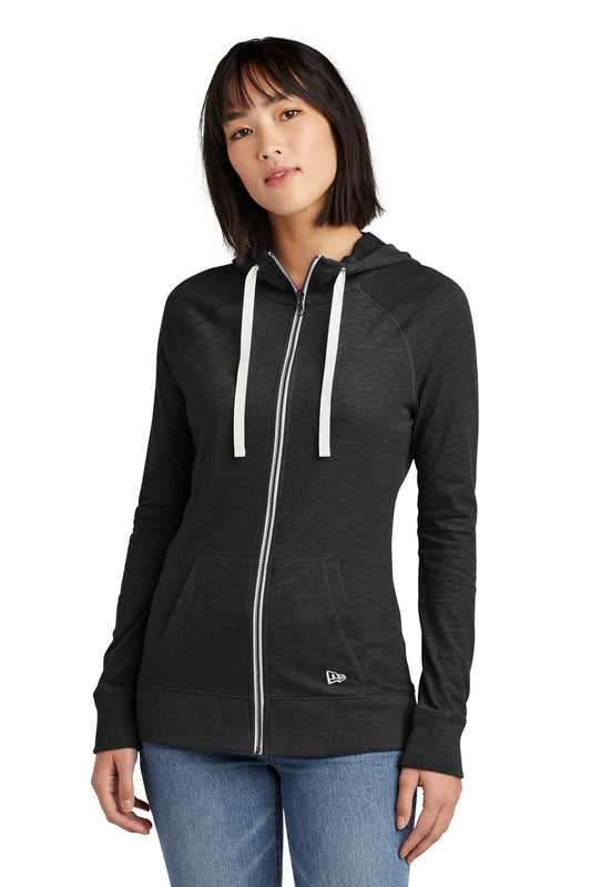 New Era® Ladies Sueded Cotton Blend Full-Zip Hoodie. LNEA122