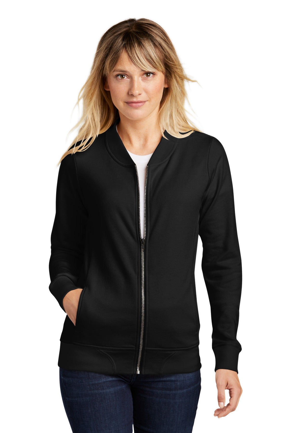 Sport-Tek® Ladies Lightweight French Terry Bomber LST274