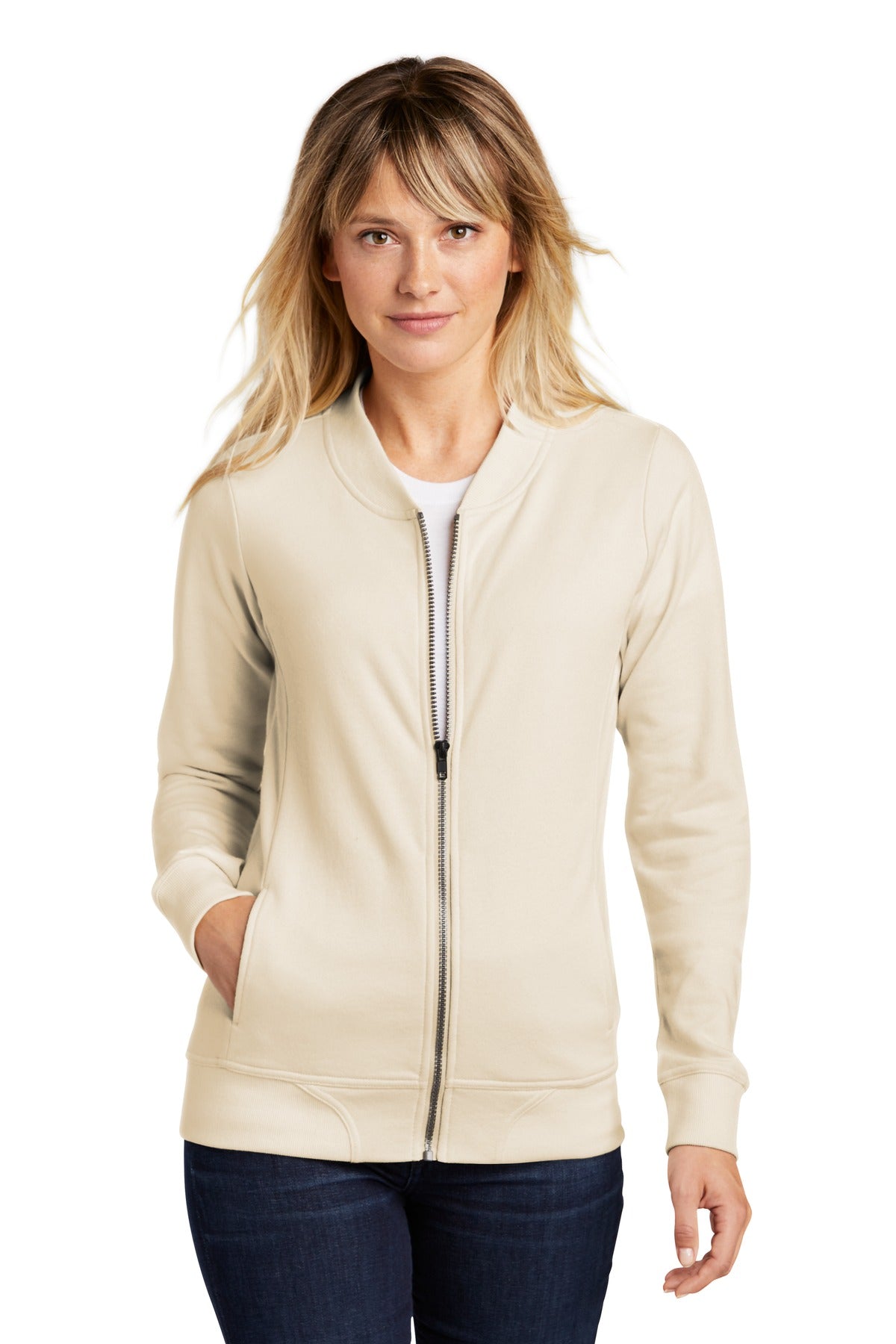Sport-Tek® Ladies Lightweight French Terry Bomber LST274