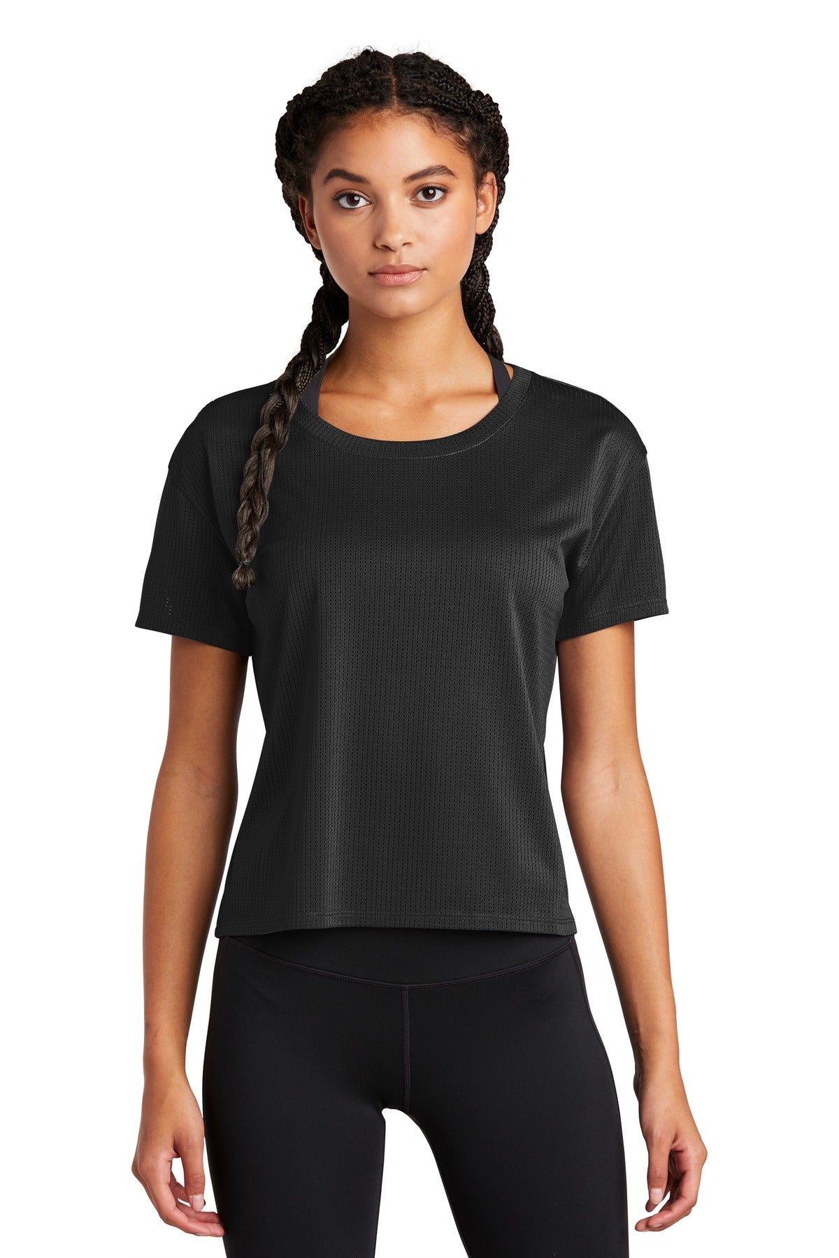 Sport-Tek® Ladies PosiCharge® Draft Crop Tee. LST411