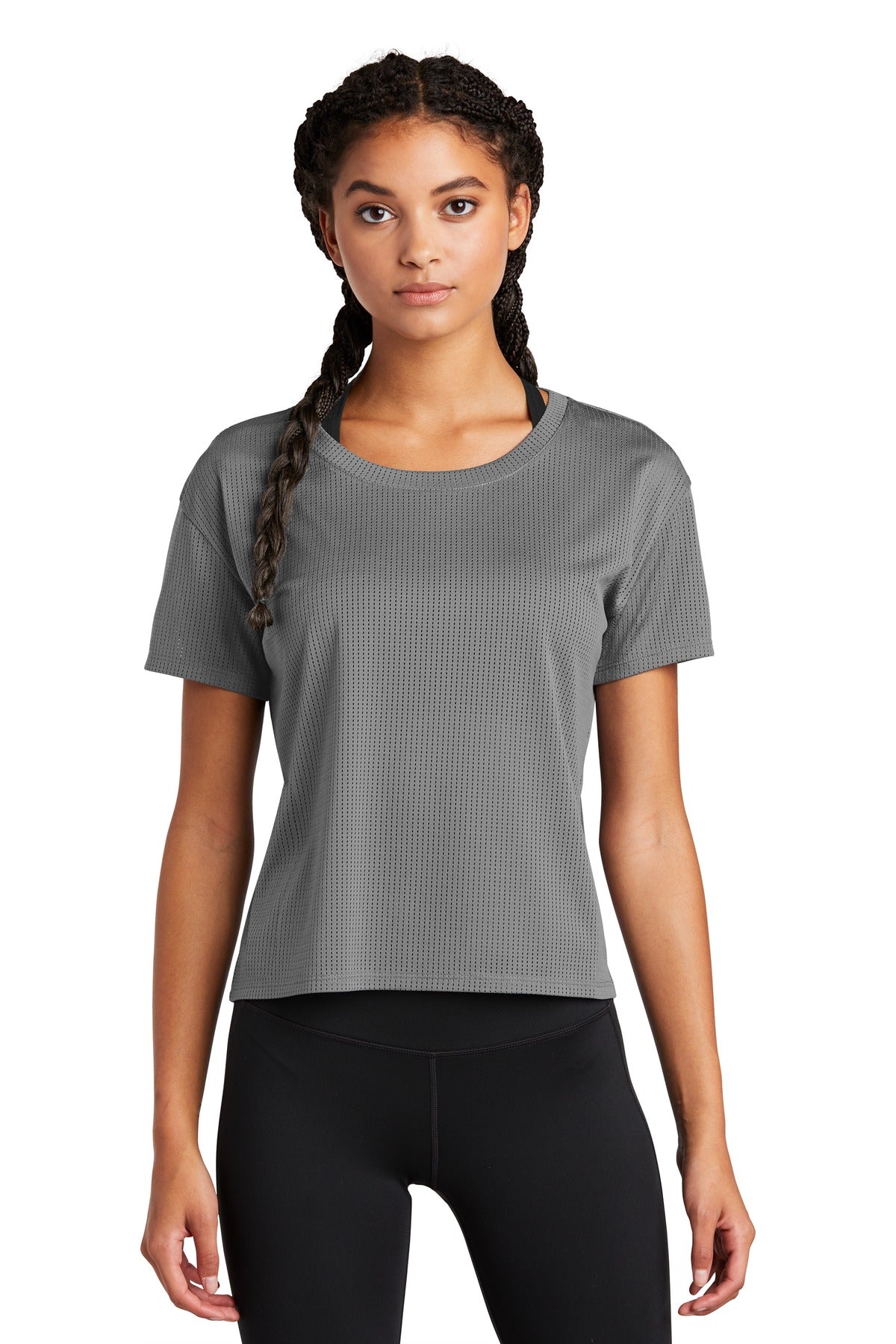 Sport-Tek® Ladies PosiCharge® Draft Crop Tee. LST411