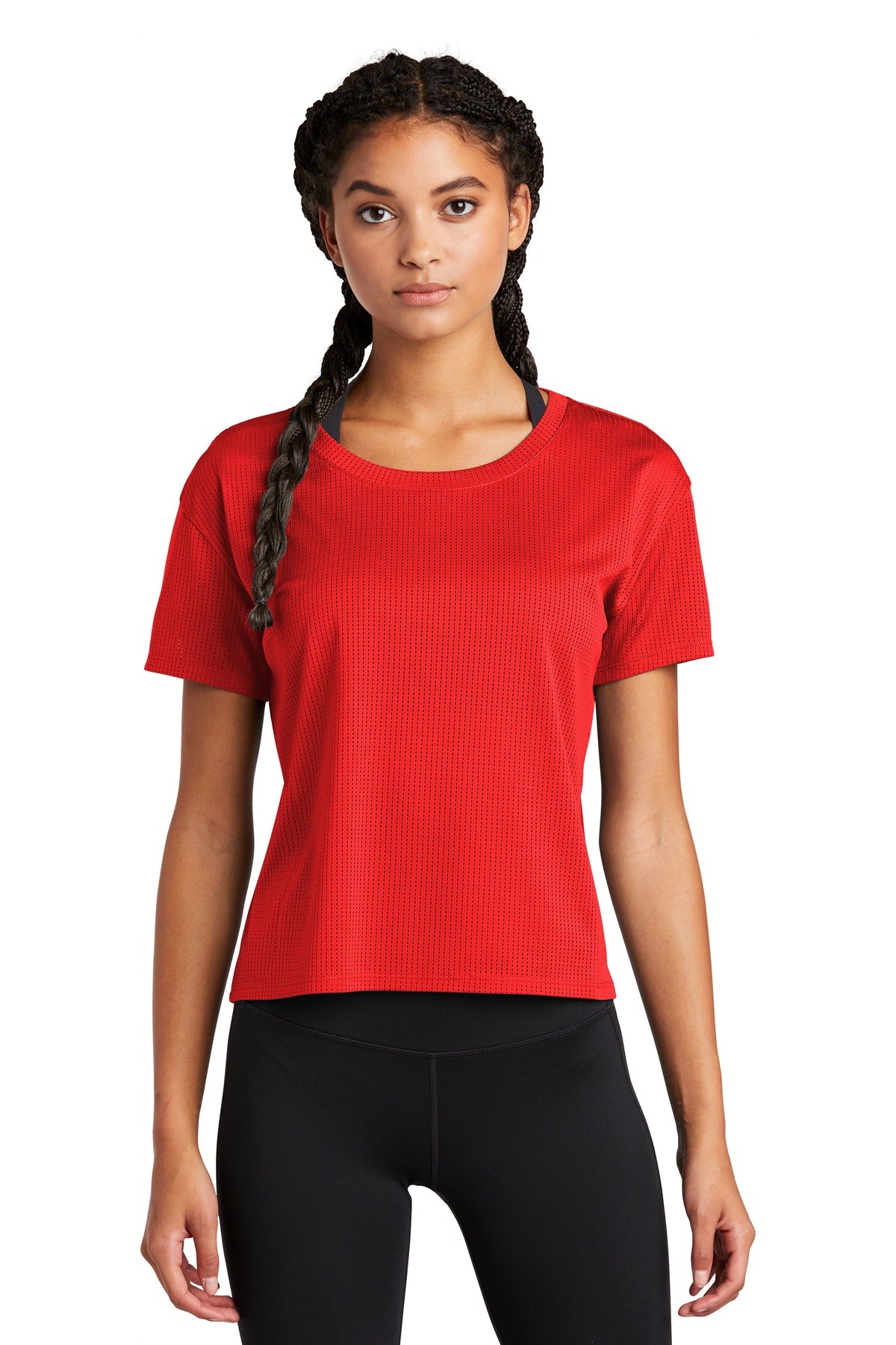 Sport-Tek® Ladies PosiCharge® Draft Crop Tee. LST411