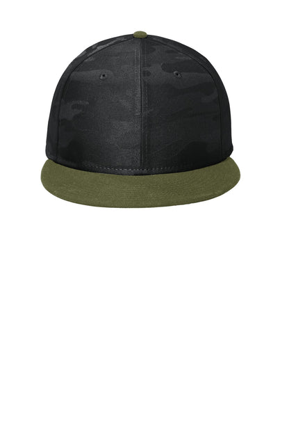 New Era® Camo Flat Bill Snapback Cap NE407