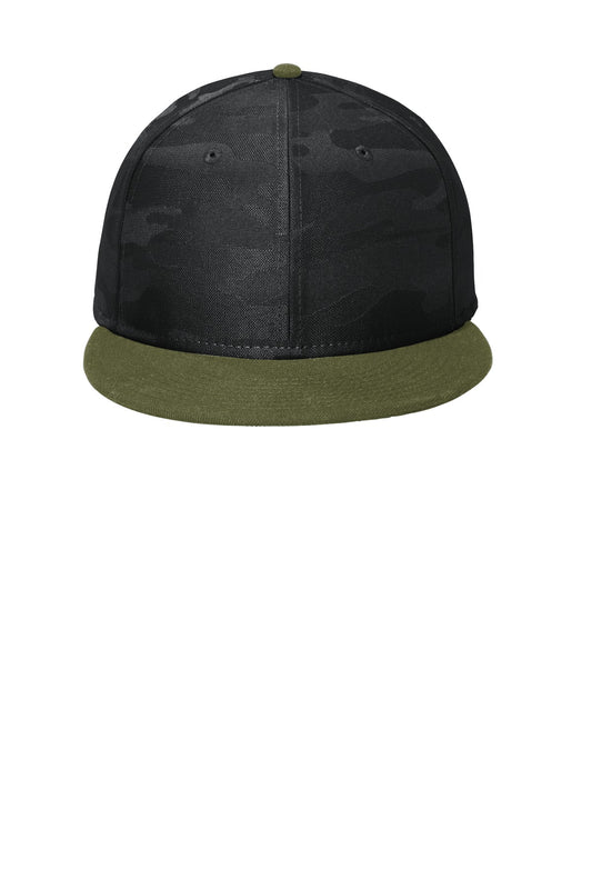 New Era® Camo Flat Bill Snapback Cap NE407
