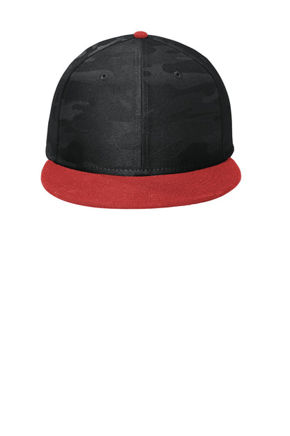 New Era® Camo Flat Bill Snapback Cap NE407