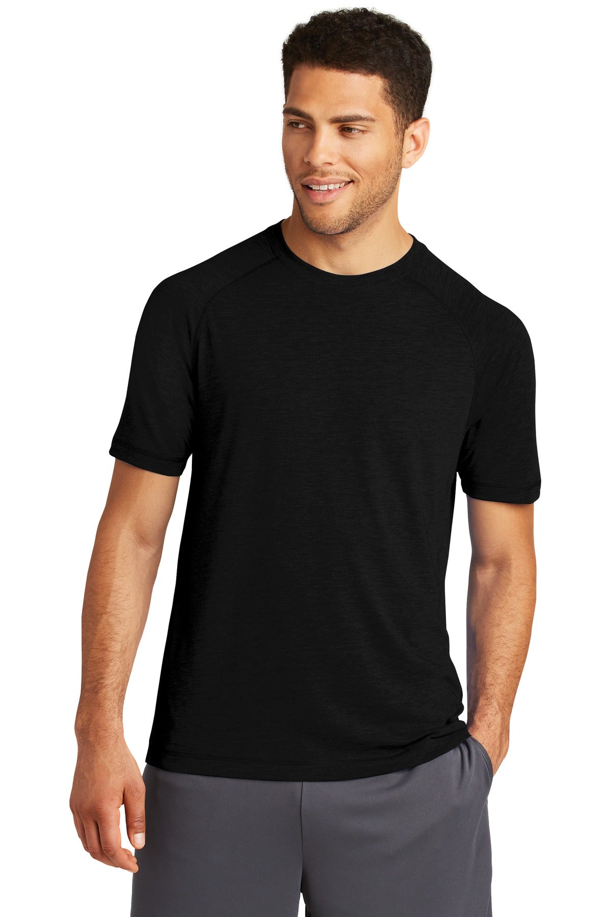 Sport-Tek® PosiCharge® Tri-Blend Wicking Raglan Tee. ST400