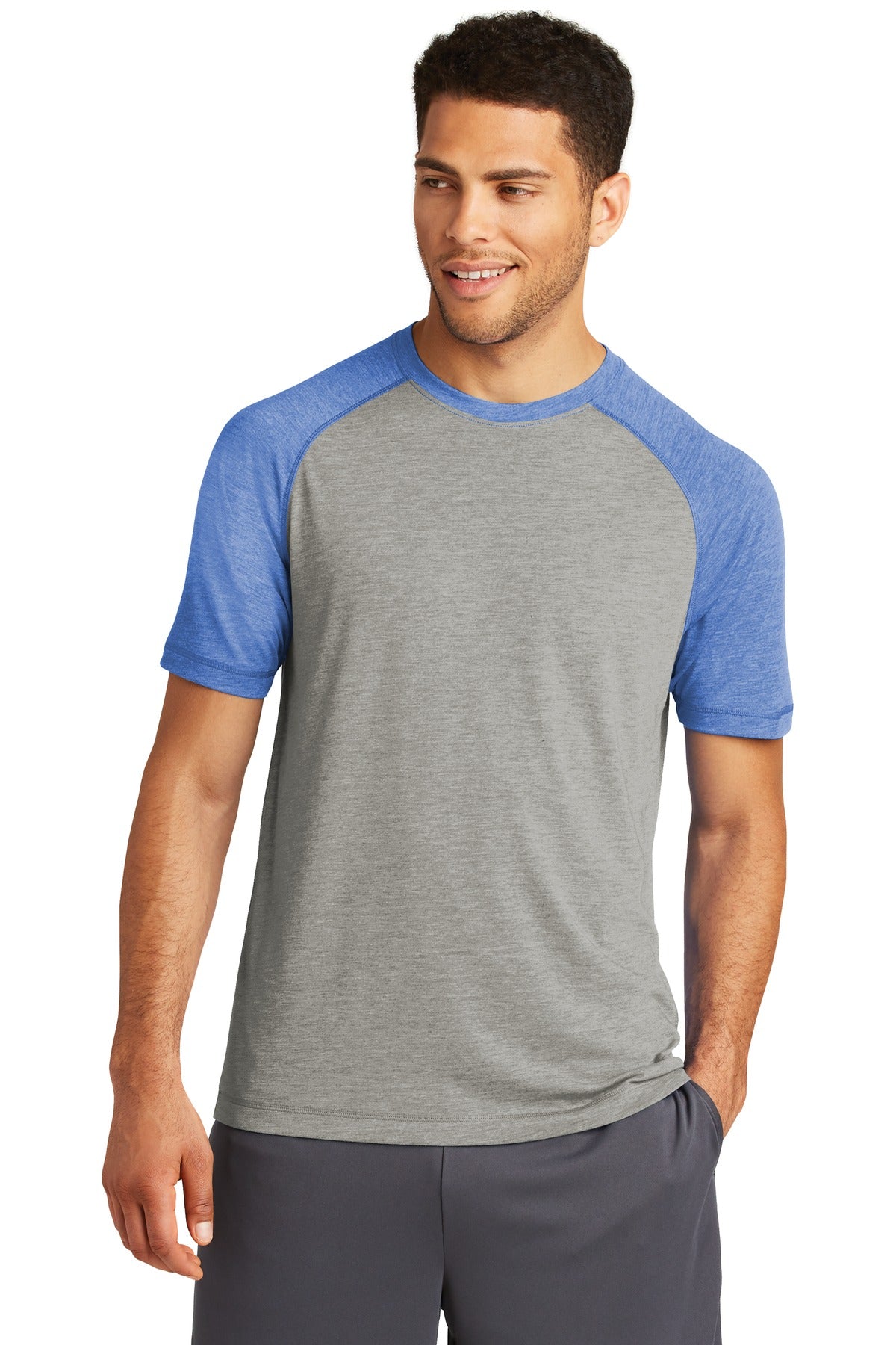 Sport-Tek® PosiCharge® Tri-Blend Wicking Raglan Tee. ST400