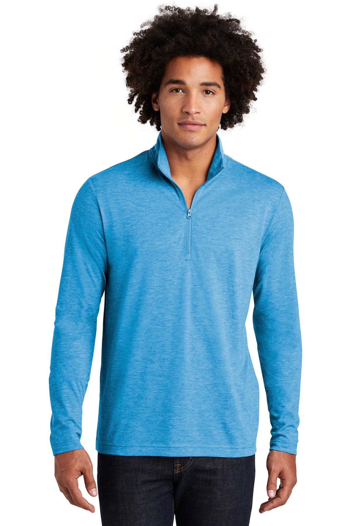 Sport-Tek® PosiCharge® Tri-Blend Wicking 1/4-Zip Pullover. ST407