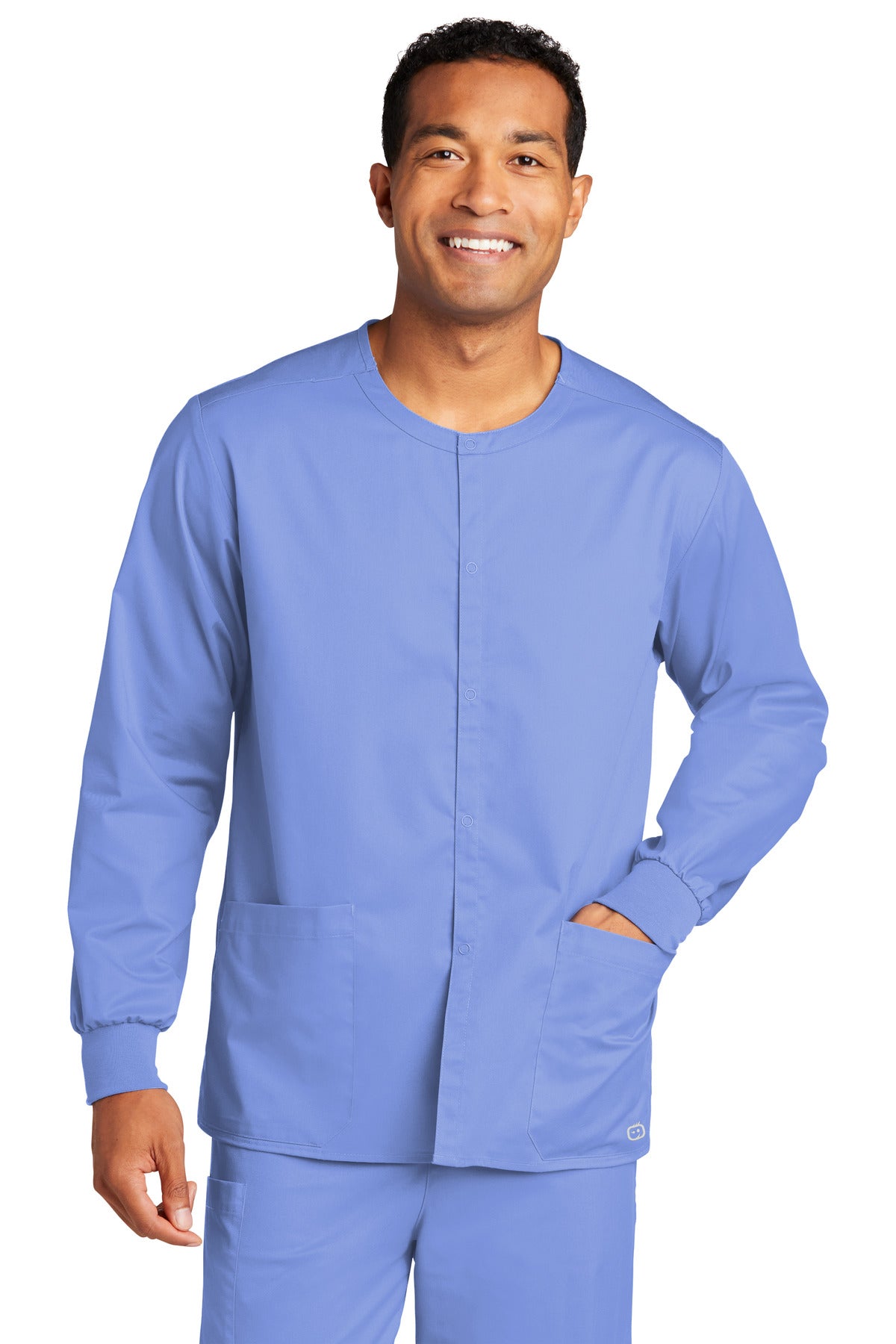 WonderWink® Unisex WorkFlex™ Snap-Front Scrub Jacket WW3080
