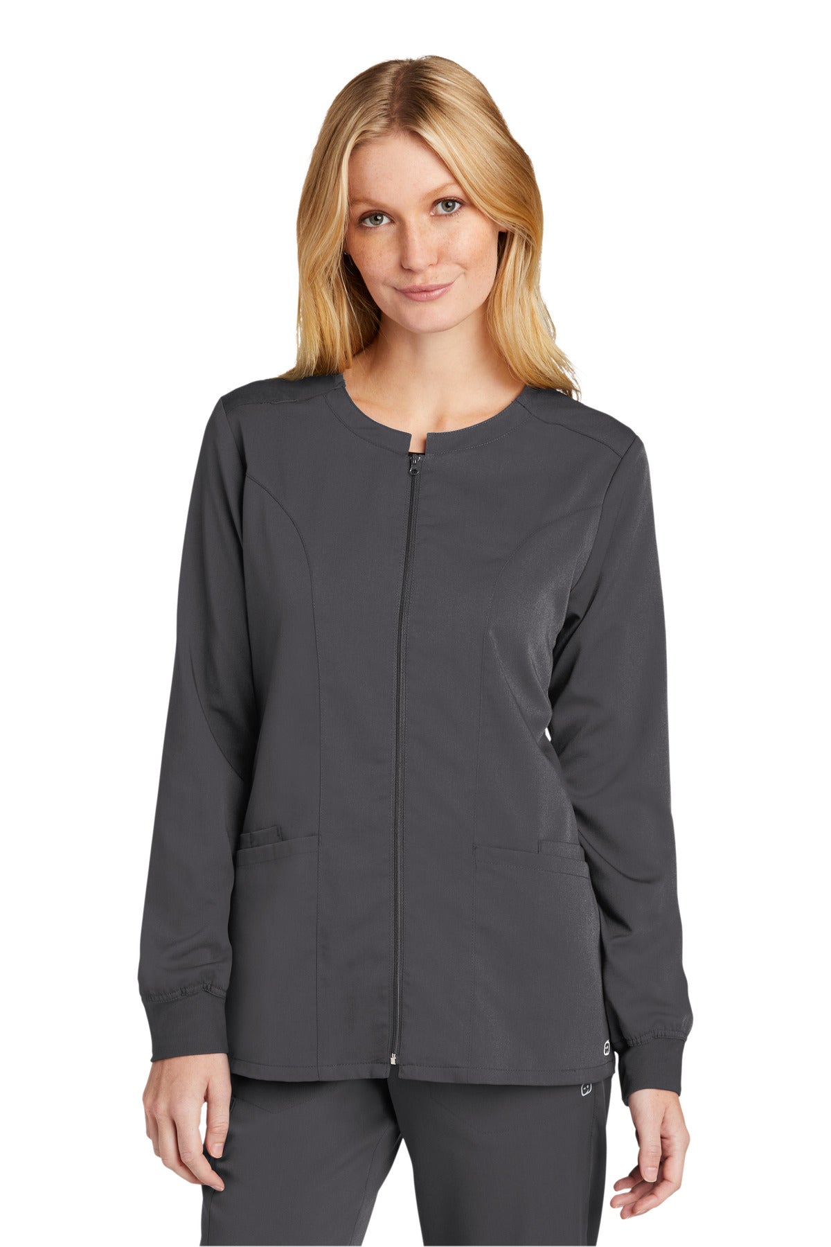 WonderWink® Women's Premiere Flex™ Full-Zip Scrub Jacket WW4088