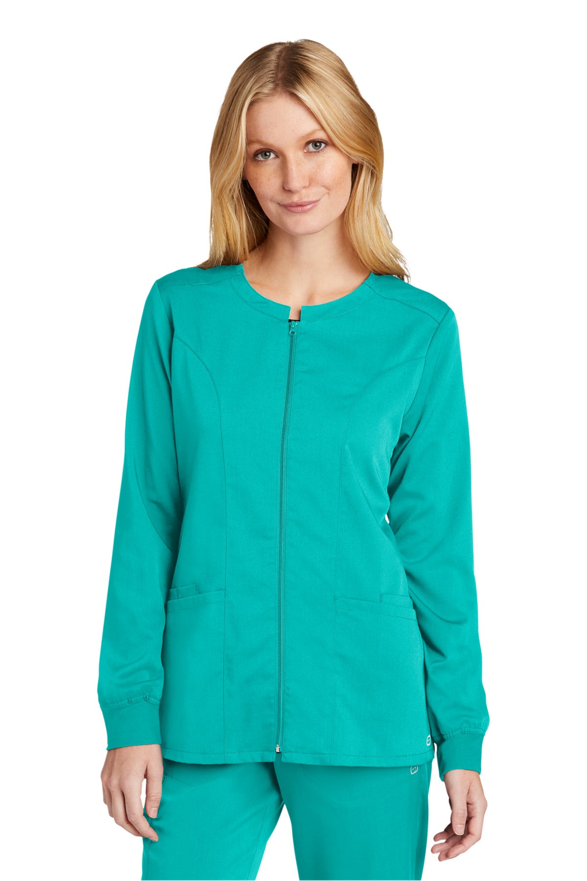 WonderWink® Women's Premiere Flex™ Full-Zip Scrub Jacket WW4088