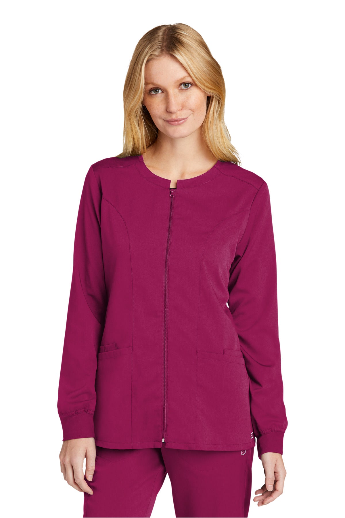 WonderWink® Women's Premiere Flex™ Full-Zip Scrub Jacket WW4088