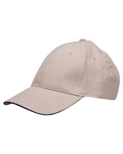 100% Brushed Cotton Twill Structured Sandwich Cap BA3621