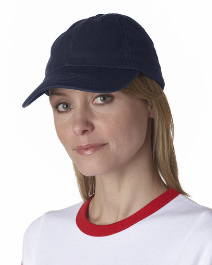 100% Washed Chino Cotton Twill Unstructured Cap BA3630